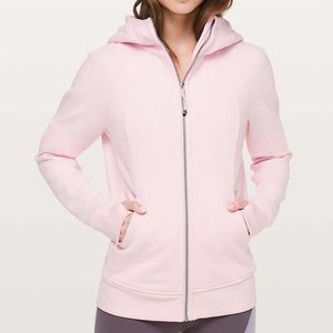 Like new! Lululemon size 12 scuba zip-up in “blissful pink”